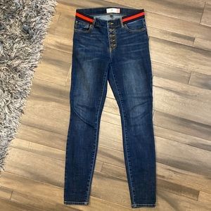 Cabi size 4 button fly skinny